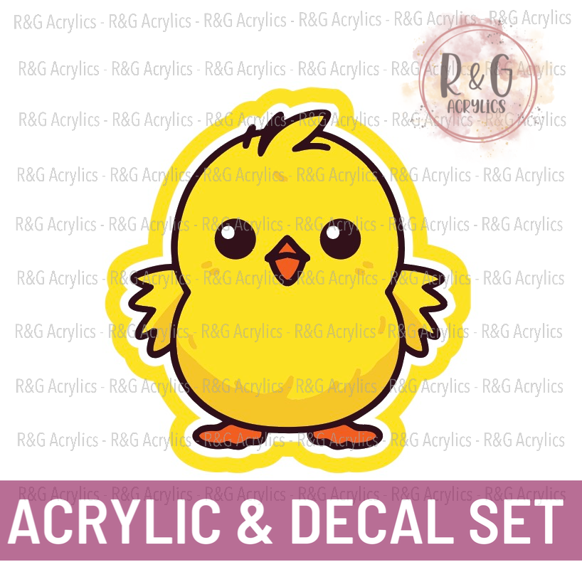 Chick | Acrylic Blank & Vinyl Decal COMBO