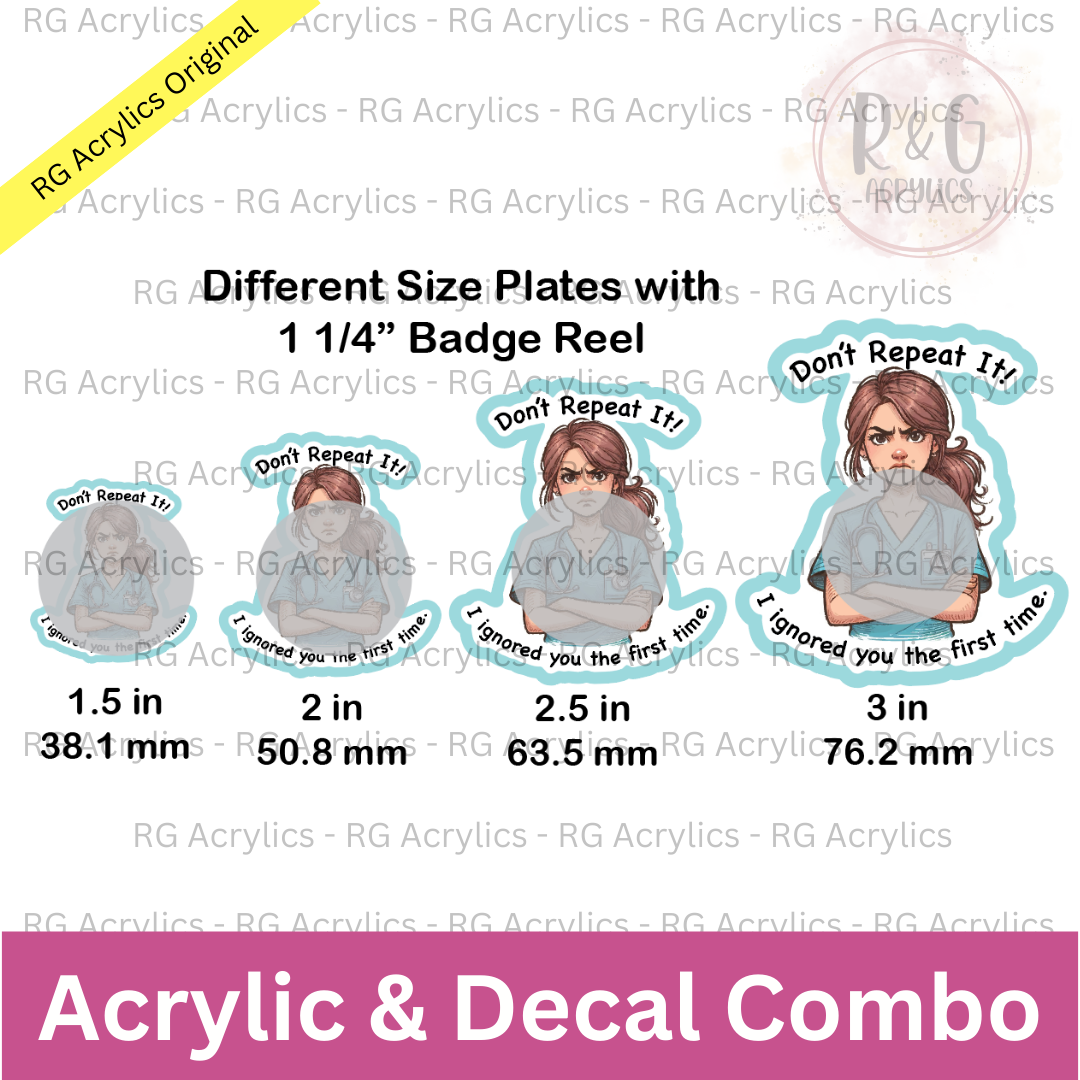 Don't Repeat It! I Ignored You The First Time - Sizing Options