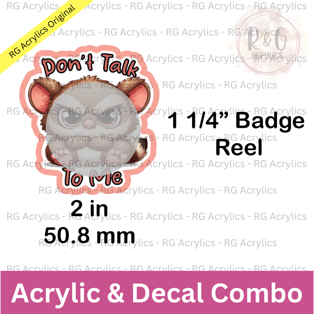 Don't Talk To Me - Grumpy Bush Baby - Sizing Options