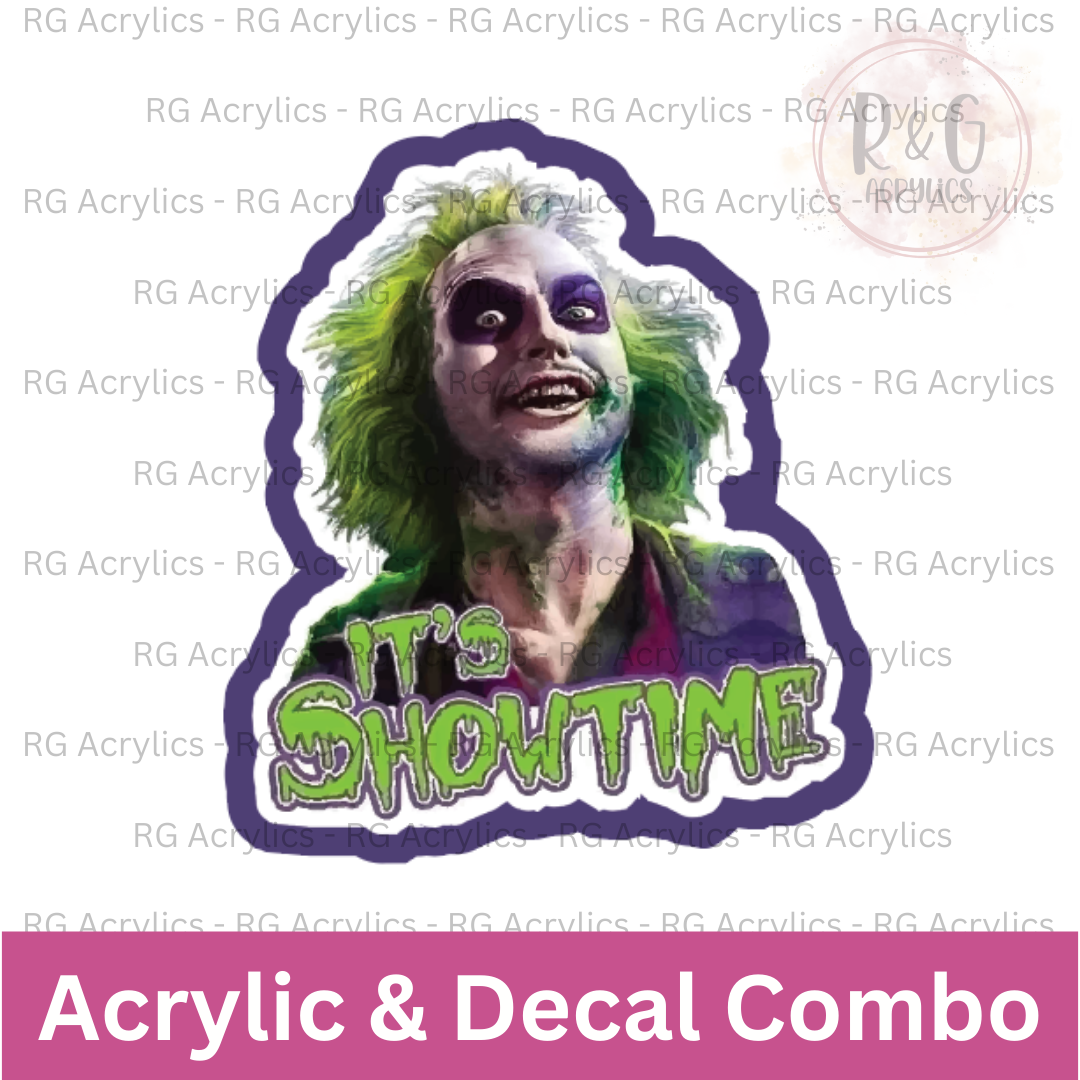 It's Showtime | Acrylic Blank & Vinyl Decal COMBO