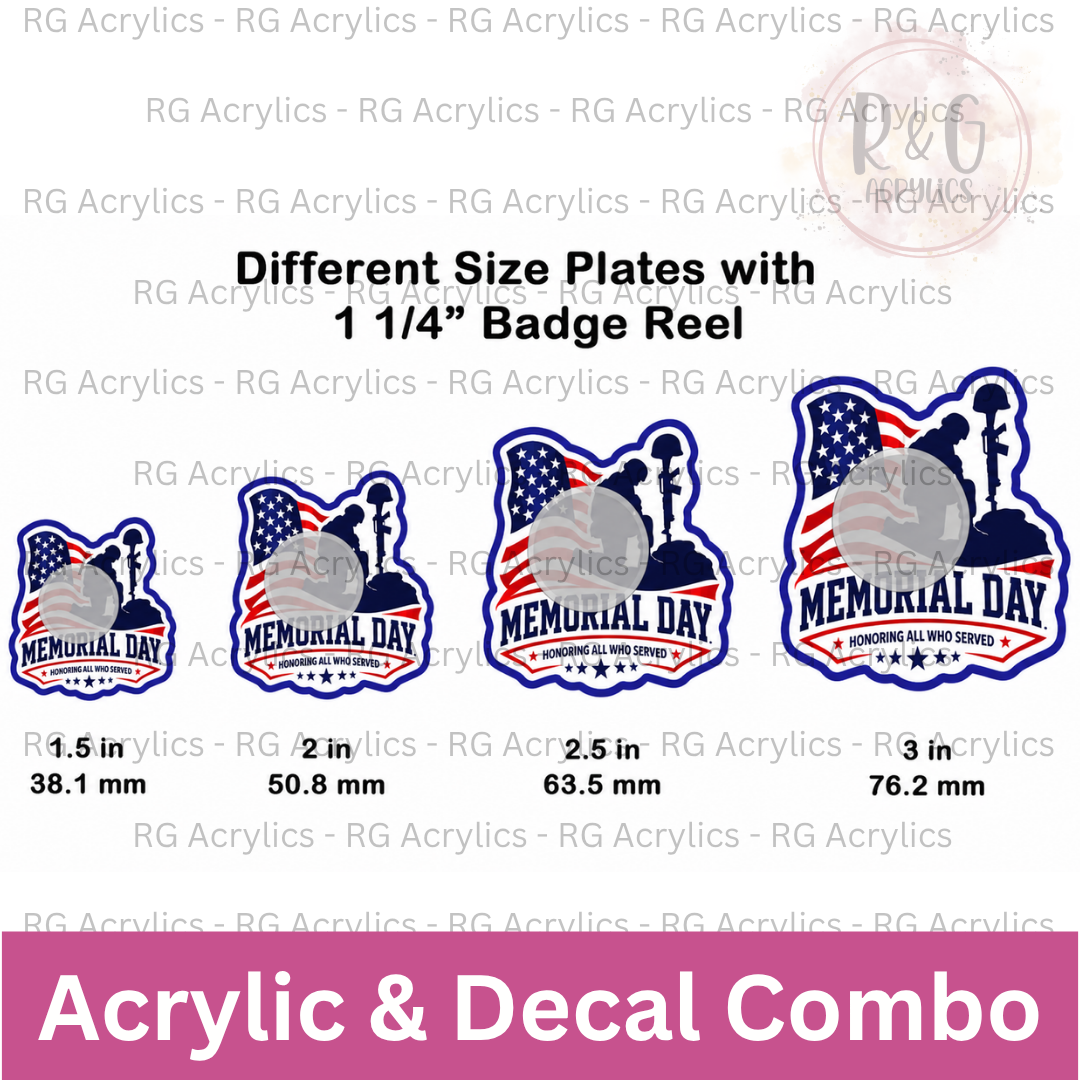 Memorial Day Honoring All Who Served - Sizing Options
