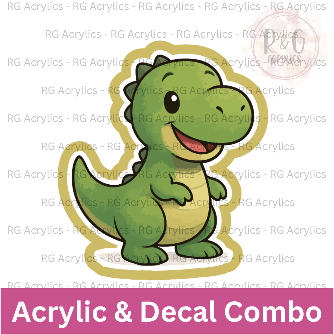 T-Rex | Acrylic Blank & Vinyl Decal COMBO