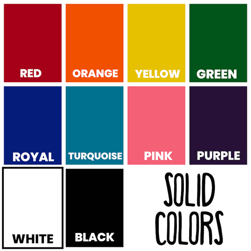 Solid Color Acrylic Options