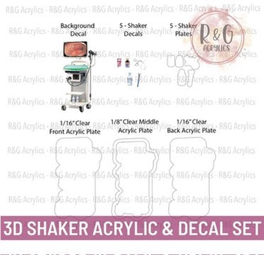 Endo Cart - 3D Shaker Acrylic & Decal COMBO