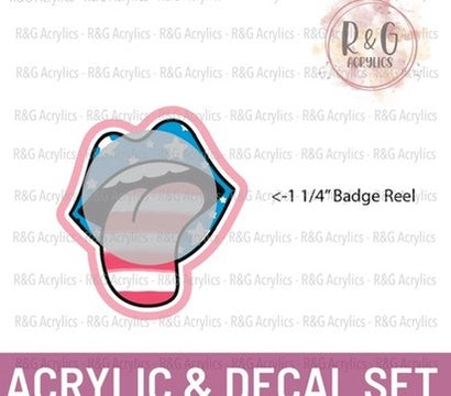 Stars & Stripes Mouth & Tongue - Sizing Options
