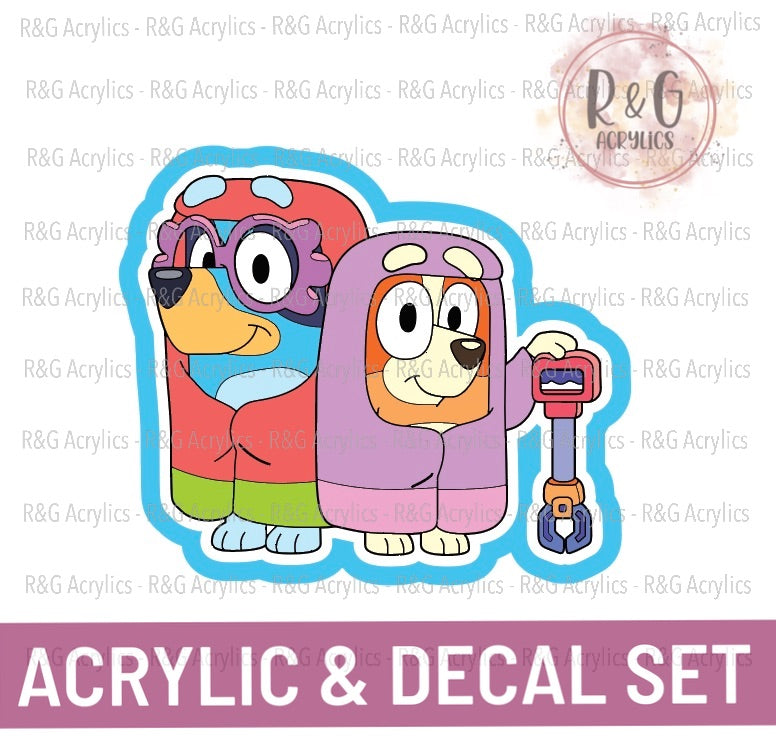 Here Come The Grannies | Acrylic Blank & Vinyl Decal COMBO