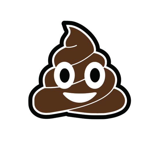 Poop Emoji | Acrylic Blank & Vinyl Decal COMBO