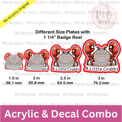 A LIttle Crabby - Angry Crab - Sizing Options