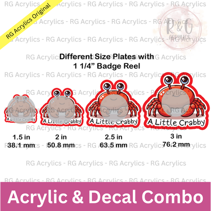 A LIttle Crabby - Happy Crab - Sizing Options