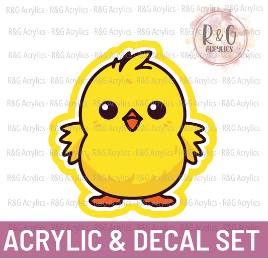 Chick - Acrylic & Decal COMBO