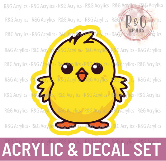 Chick | Acrylic Blank & Vinyl Decal COMBO