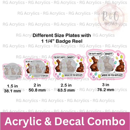 Chocolate Easter Bunnies - Sizing Options