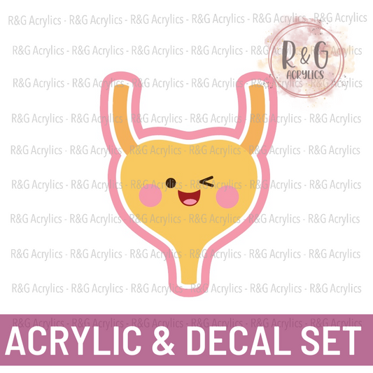 Cute Bladder | Acrylic Blank & Vinyl Decal COMBO
