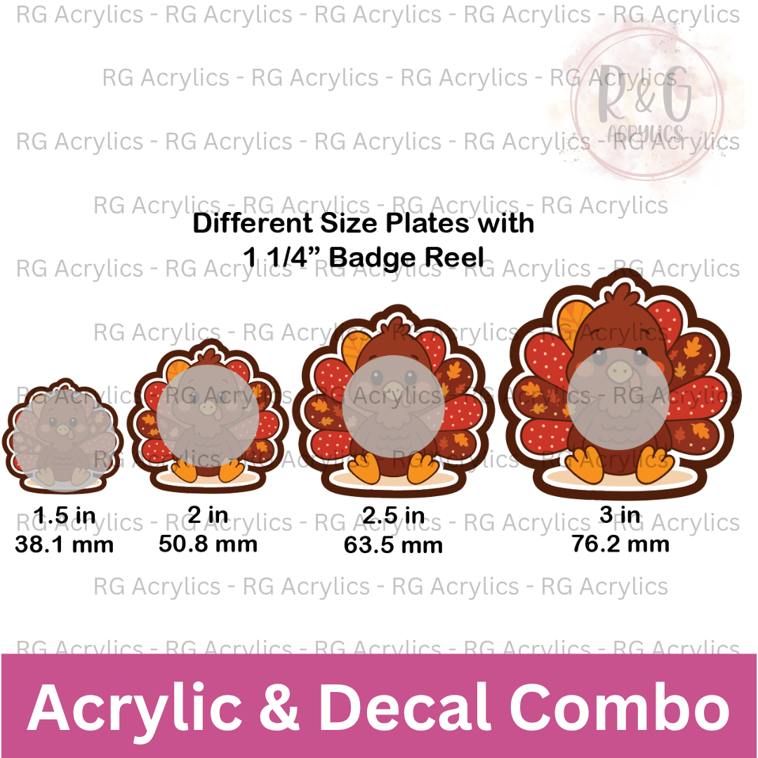 Cute Turkey - Sizing Options