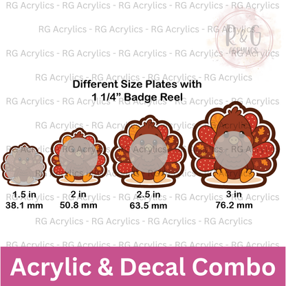 Cute Turkey - Sizing Options