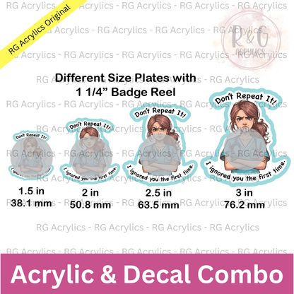 Don't Repeat It! I Ignored You The First Time - Sizing Options