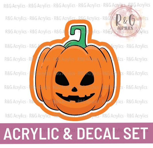 Jack-O-Lantern | Acrylic Blank & Vinyl Decal COMBO