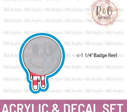 Stars & Stripes Smiley Skull - Sizing Options
