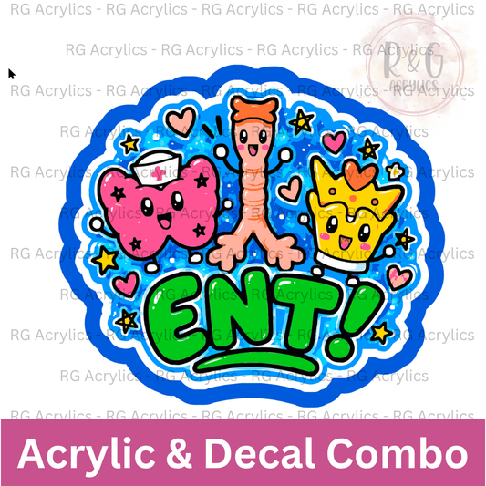 ENT Buddies | Acrylic Blank & Vinyl Decal COMBO