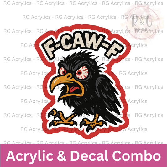F-CAW-F | Acrylic Blank & Vinyl Decal COMBO