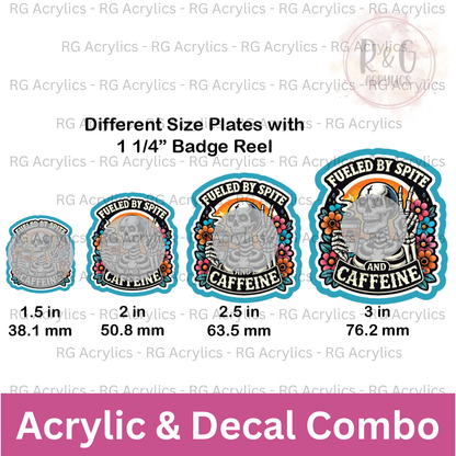 Fueled by Spite and Caffeine - Sizing Options