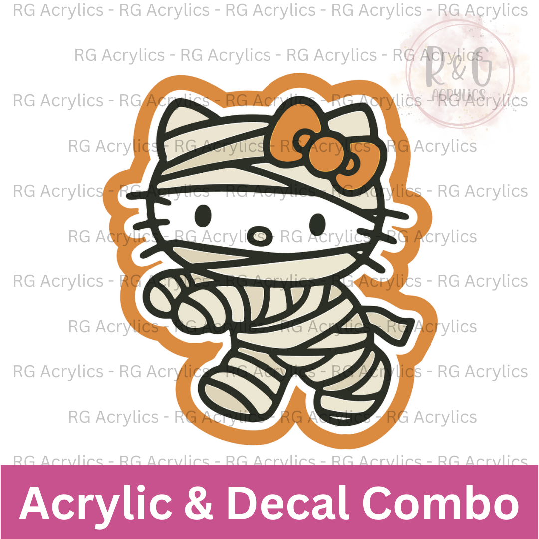 Hello Mummy | Acrylic Blank & Vinyl Decal COMBO