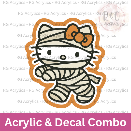 Hello Mummy | Acrylic Blank & Vinyl Decal COMBO