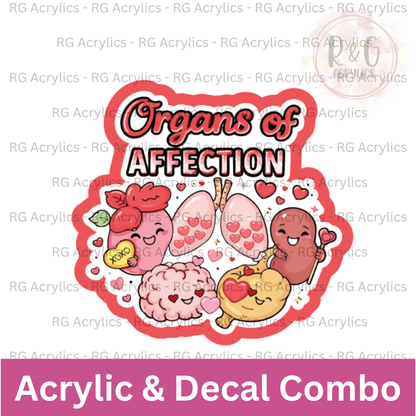 Organs of Affection | Acrylic Blank & Vinyl Decal COMBO