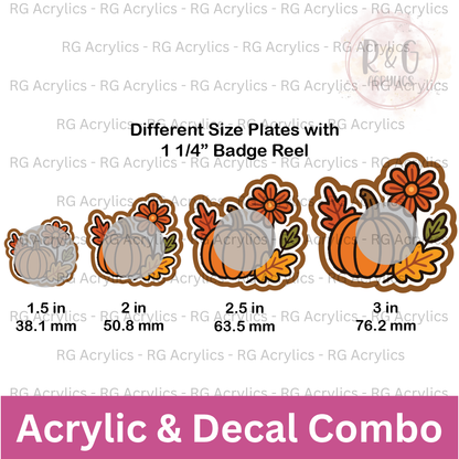 Pumpkins & Petals | Acrylic Blank & Vinyl Decal COMBO