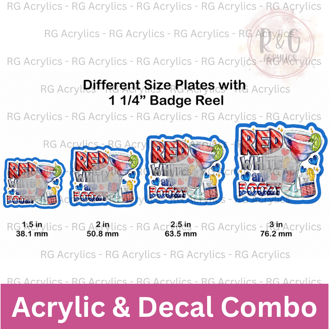 Red, White and Boozy - Sizing Options