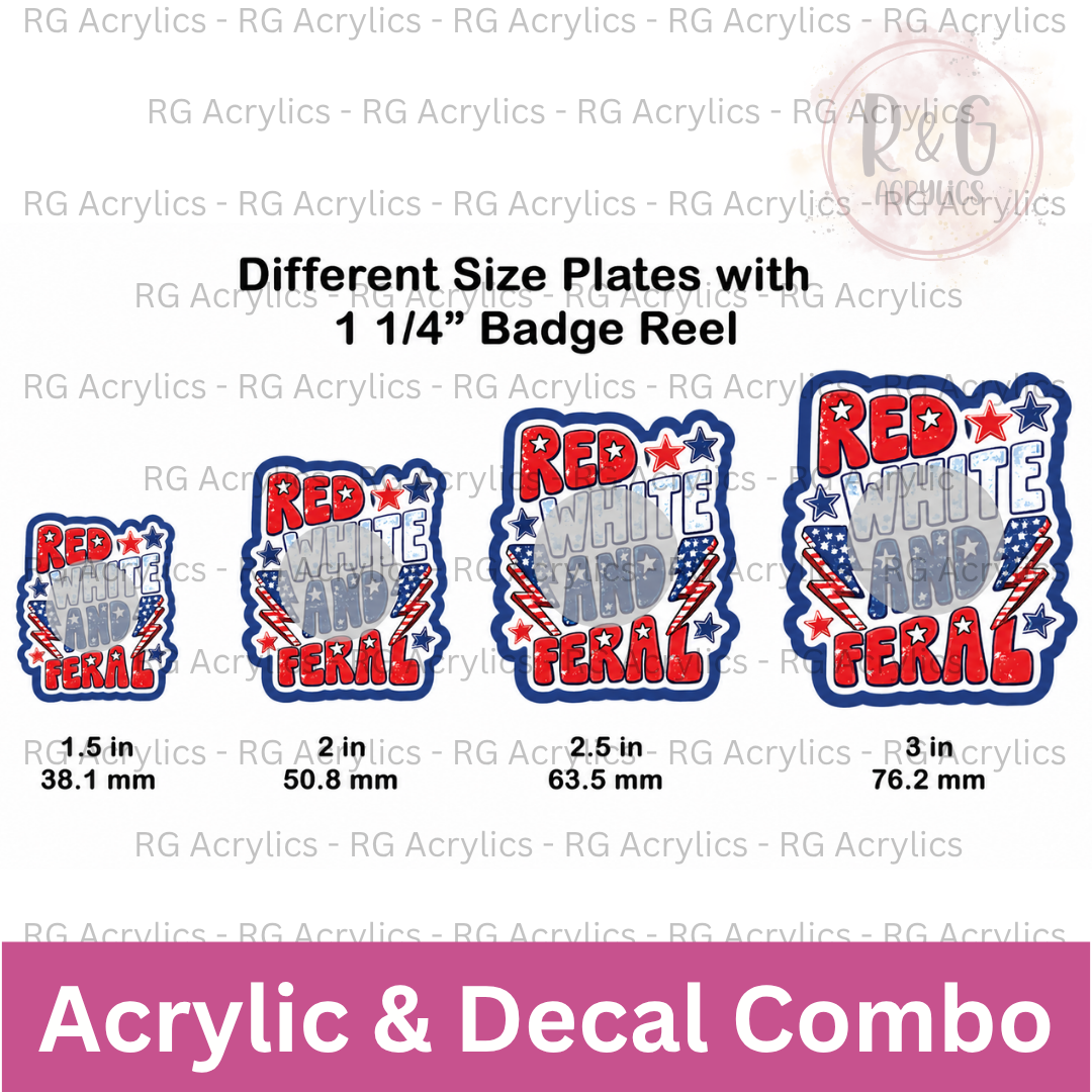 Red, White and Feral - Sizing Options