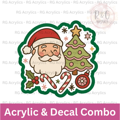 Santa's Favorites | Acrylic Blank & Vinyl Decal COMBO