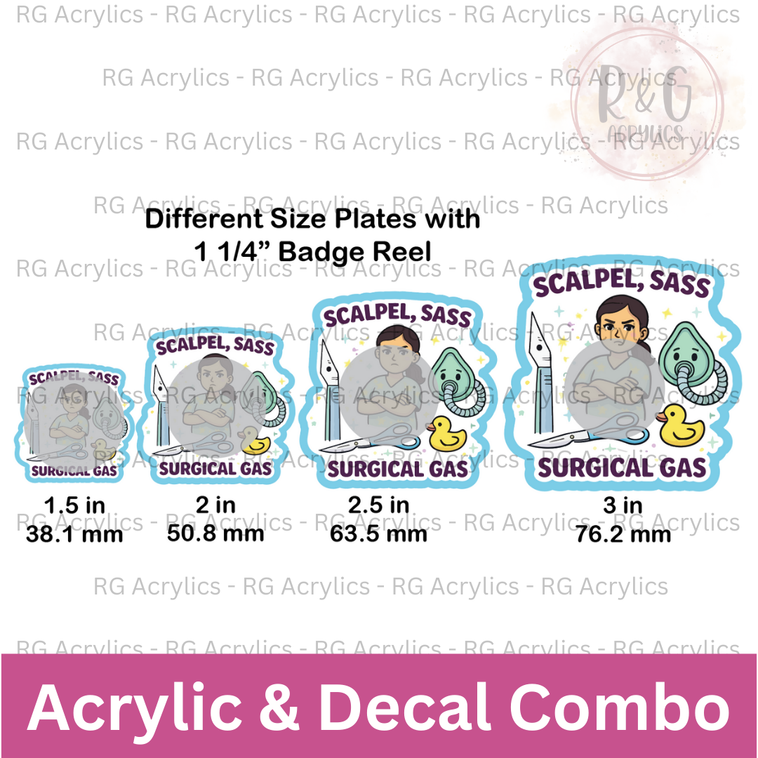 Scalpel, Sass, Surgical Gas - Sizing Options