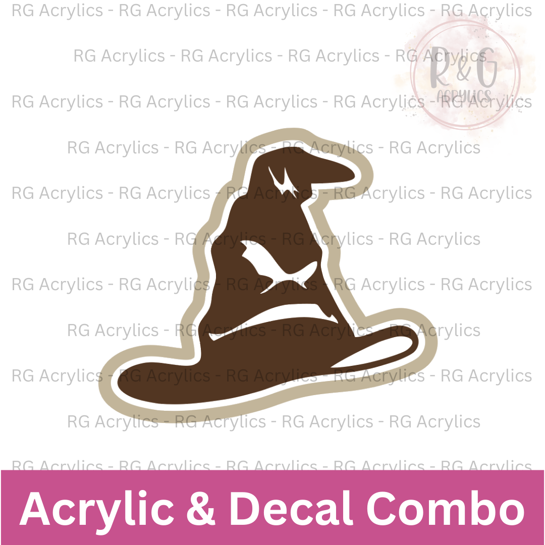 Sorting Hat | Acrylic Blank & Vinyl Decal COMBO