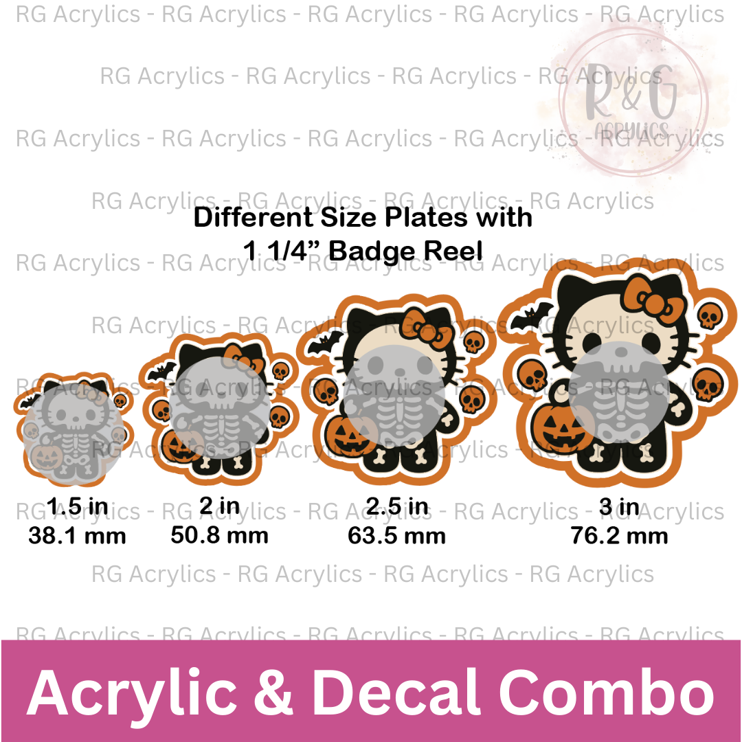 Spooky Skeleton Kitty - Sizing Options