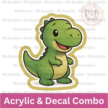 T-Rex | Acrylic Blank & Vinyl Decal COMBO