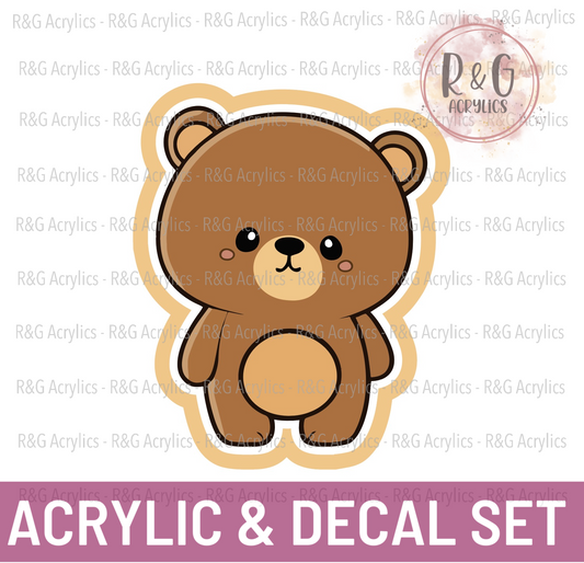 Bear - Acrylic & Decal COMBO