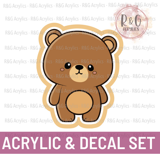 Bear | Acrylic Blank & Vinyl Decal COMBO