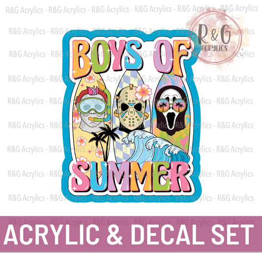 Boys of Summer - Acrylic & Decal COMBO