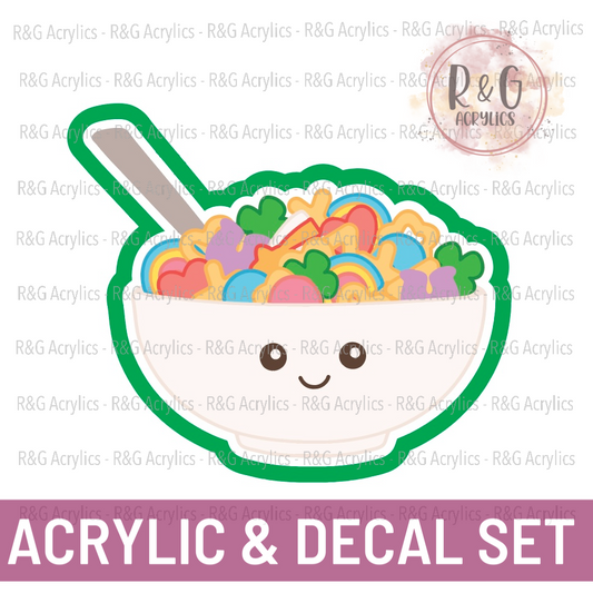 Charms Cereal - Acrylic & Decal COMBO