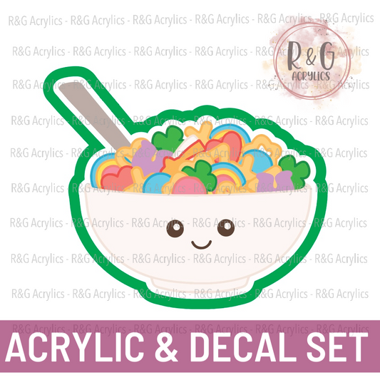Charms Cereal | Acrylic Blank & Vinyl Decal COMBO