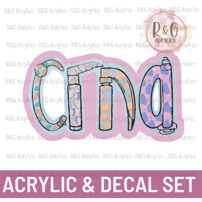 CRNA - Acrylic & Decal COMBO