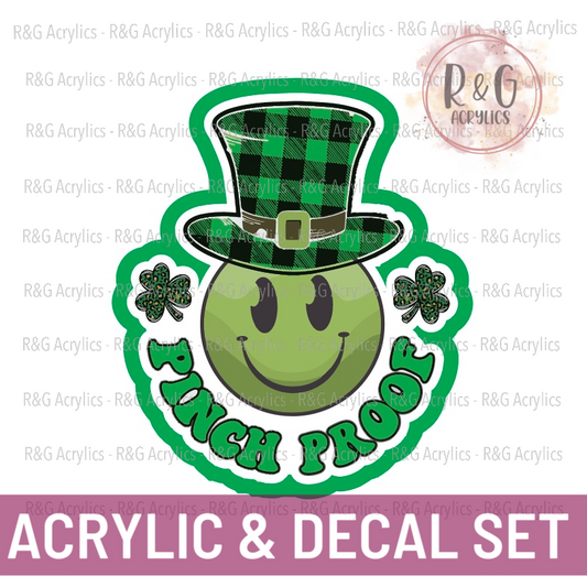 Pinch Proof | Acrylic Blank & Vinyl Decal COMBO