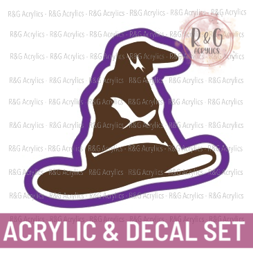 Sorting Hat - Acrylic & Decal COMBO