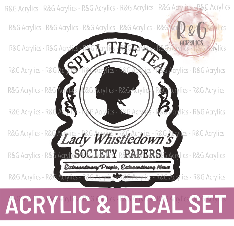 Spill The Tea | Acrylic Blank & Vinyl Decal COMBO